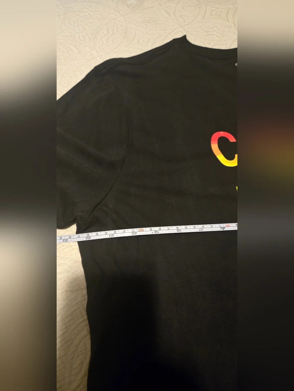 Calvin Klein Jeans Black Tee with Multicolor Logo - Picture 5 of 8